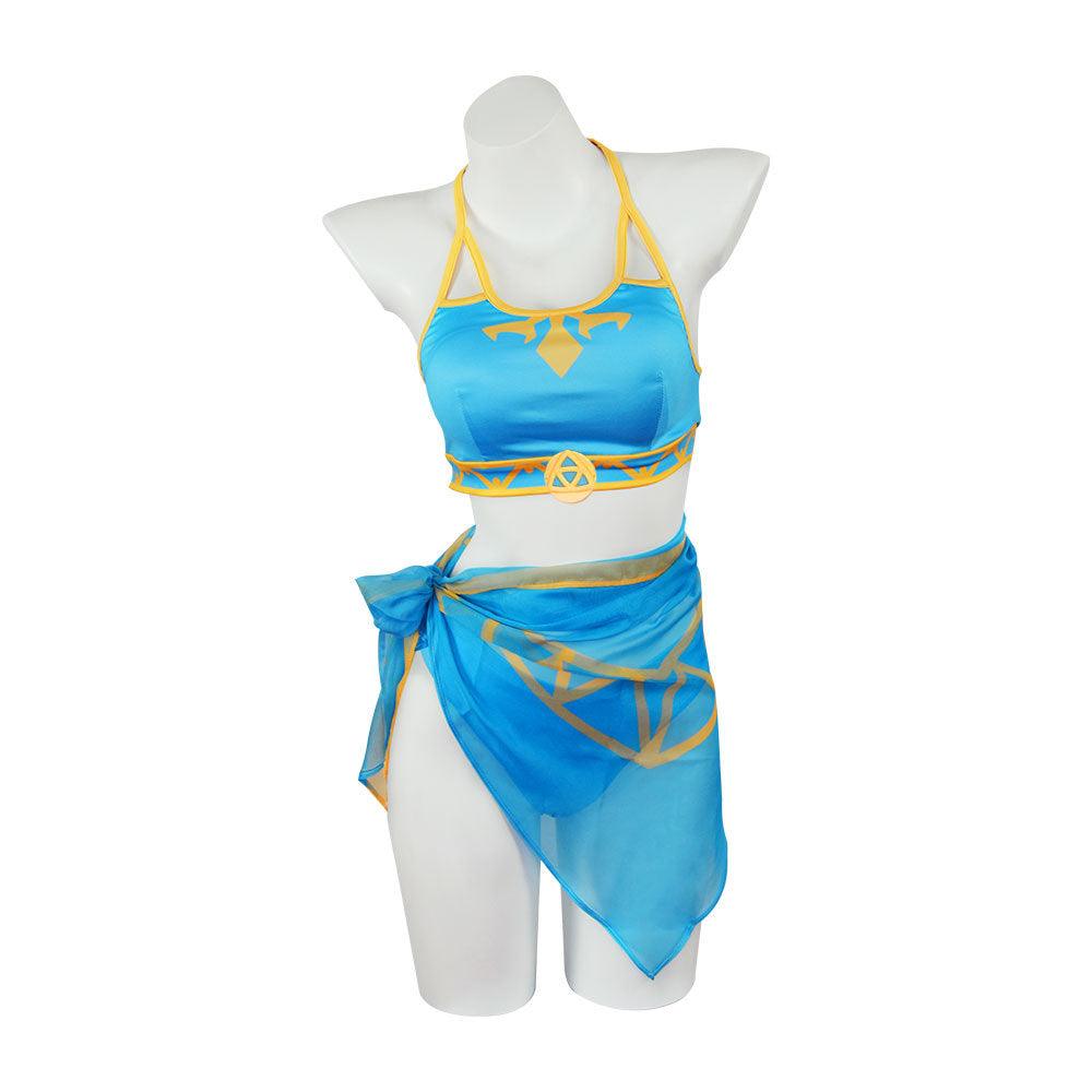 The Legend Of Zelda Princess Zelda Swimwear Outfit Cosplay Costume