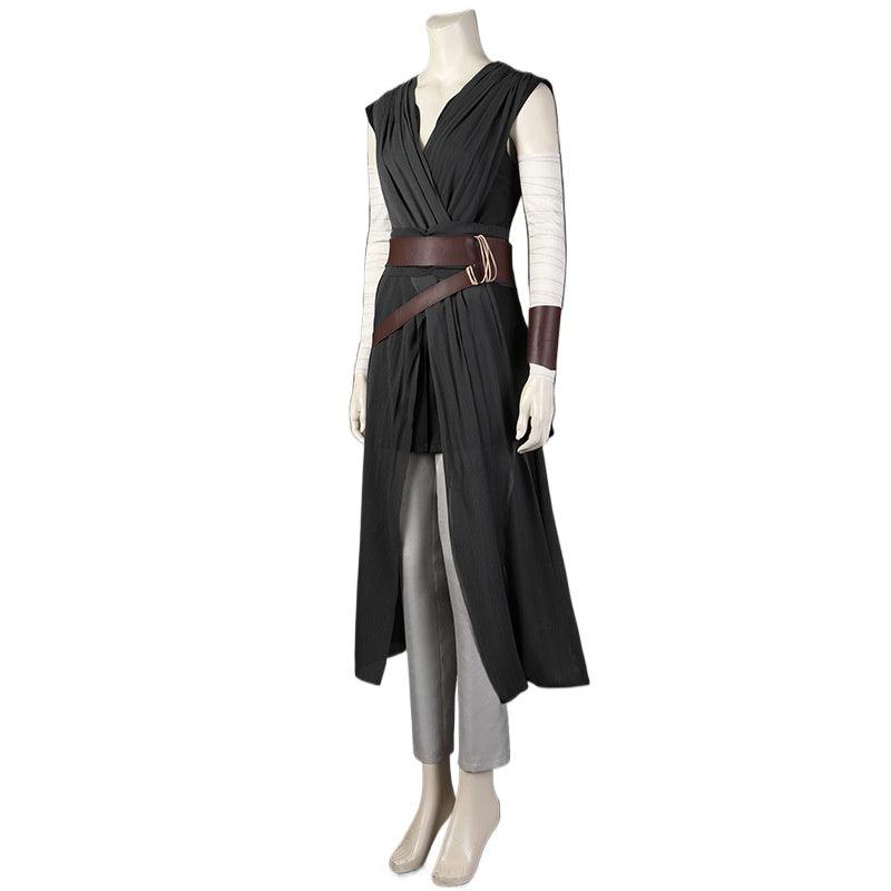 SW Jedi Rey Black Outfit Cosplay Costume