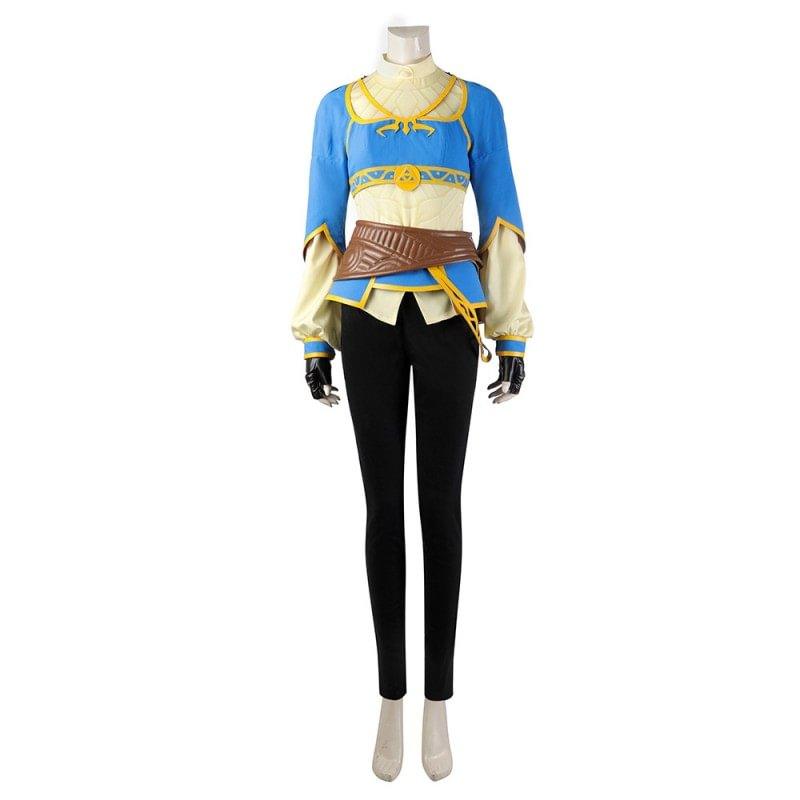 Princess Zelda Battle Dress Cosplay Costumes Halloween Suit