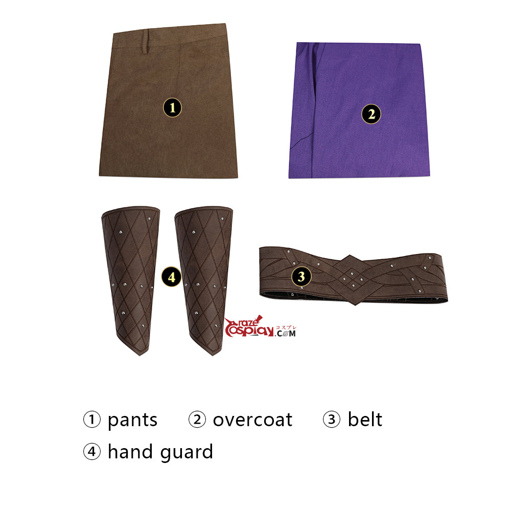 Gale Dekarios Purple Cosplay Costume