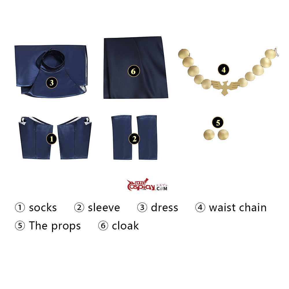 Raven Roth Blue Jumpsuit Cosplay Costume