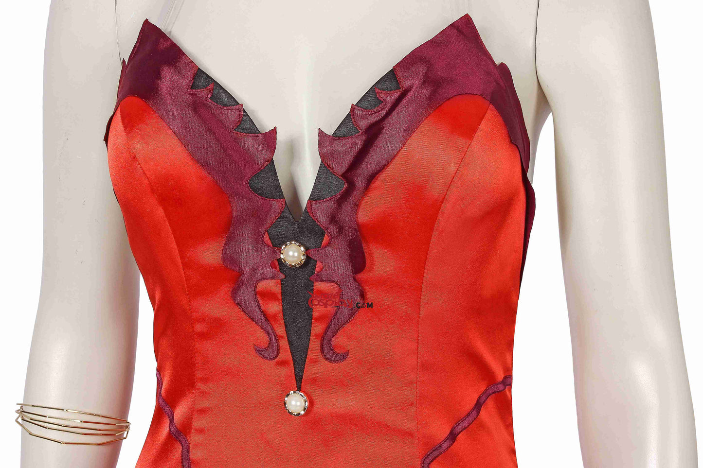 Aerith Gainsborough Red Dress Cosplay Costume