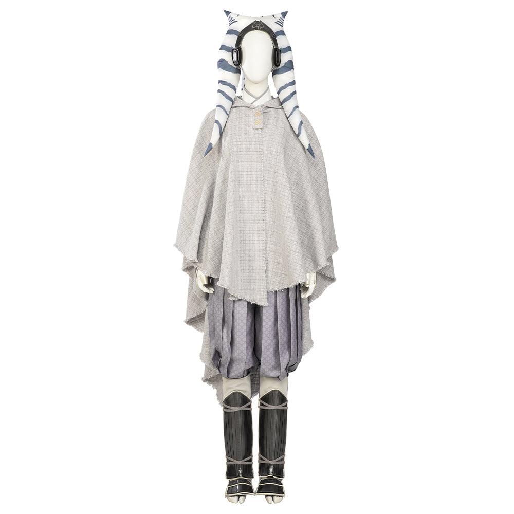 SW 1 Ahsoka Tano White Outfit Cosplay Costume Premium Halloween Suit