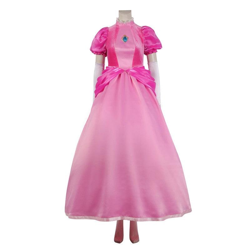 The Super Mario Bros Princess Peach Dress Cosplay Costumes