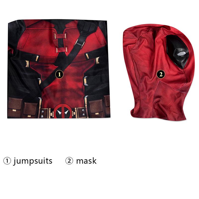 Deadpool Wade Wilson Jumpsuit Cosplay Costume for Kids