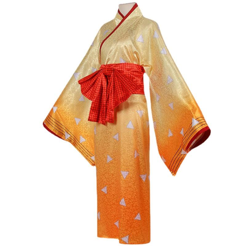 Agatsuma Zenitsu Kimono Outfit Cosplay Costume