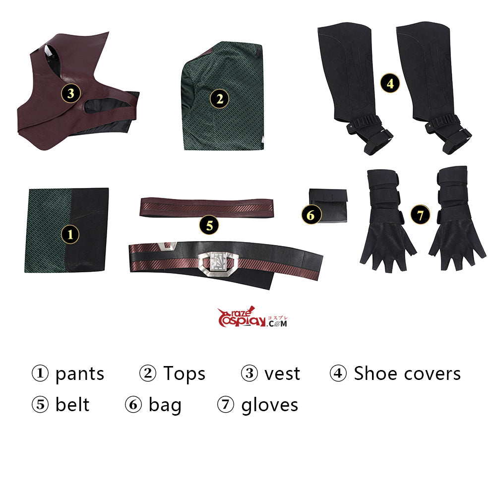 Gamora Battle Outfit Cosplay Costume