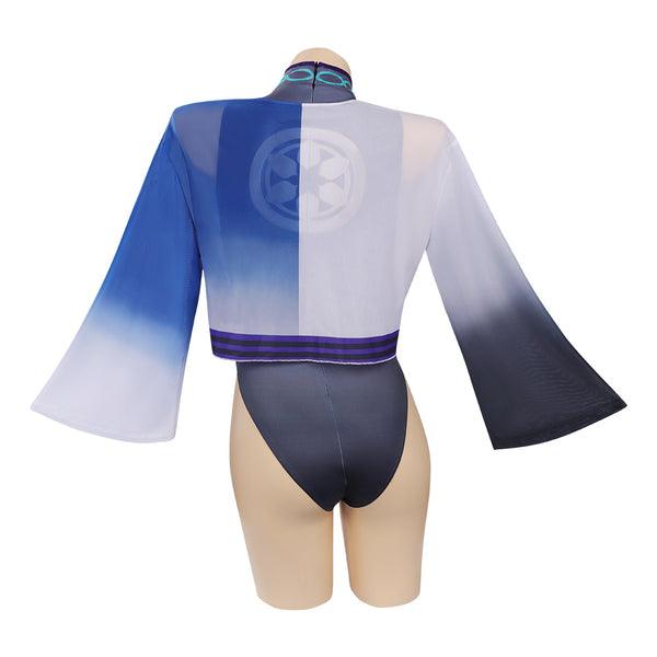 Genshin Impact Scaramouche Cosplay Coatume Jumpsuit Cloak Swimwears