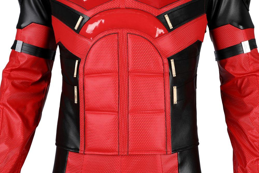 Deadpool 3 Parallel Universe Samurai Vibrant Red Wade Wilson Outfit Cosplay Costume