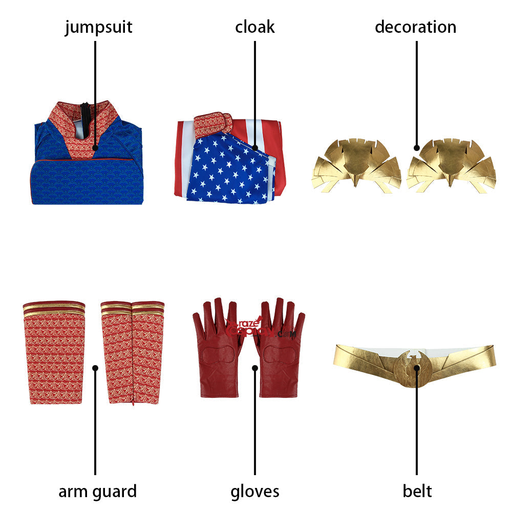 Homelander Jumpsuit Outfit Cosplay Costume