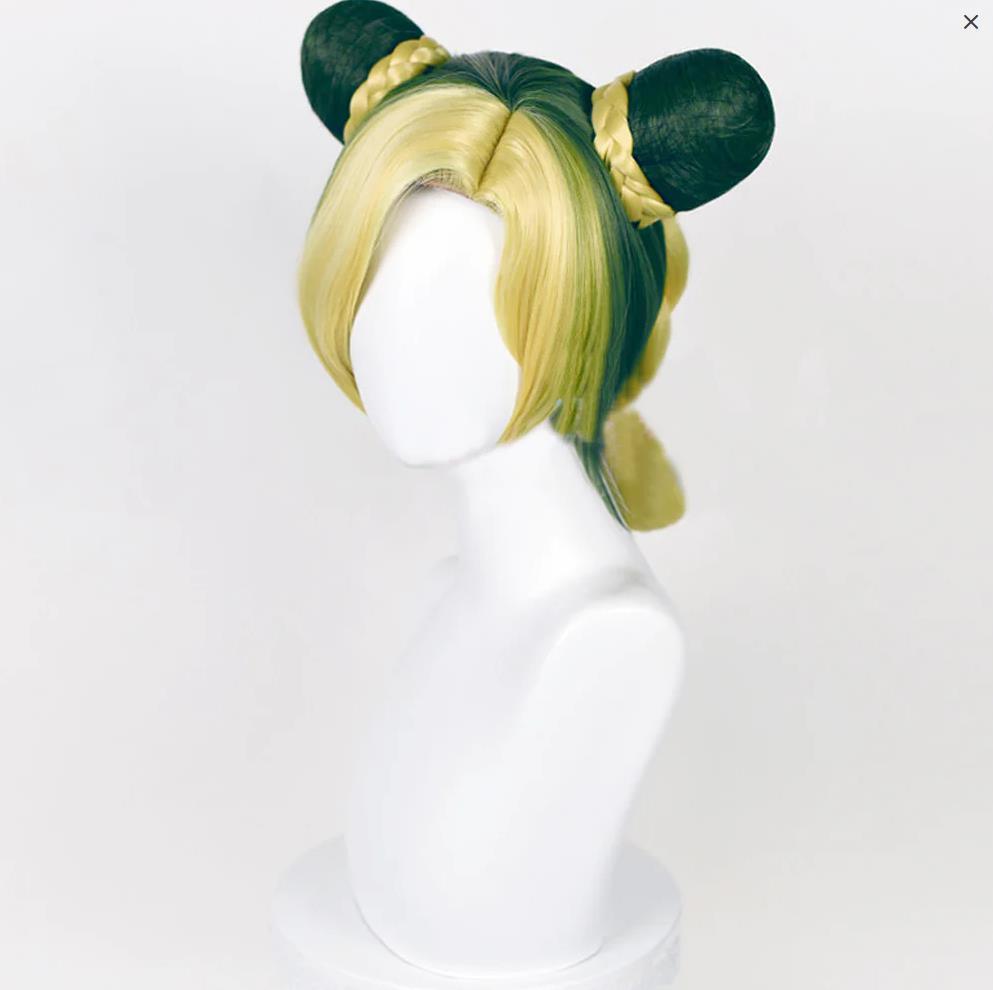 Jolyne Cujoh Golden Green Cosplay Wig