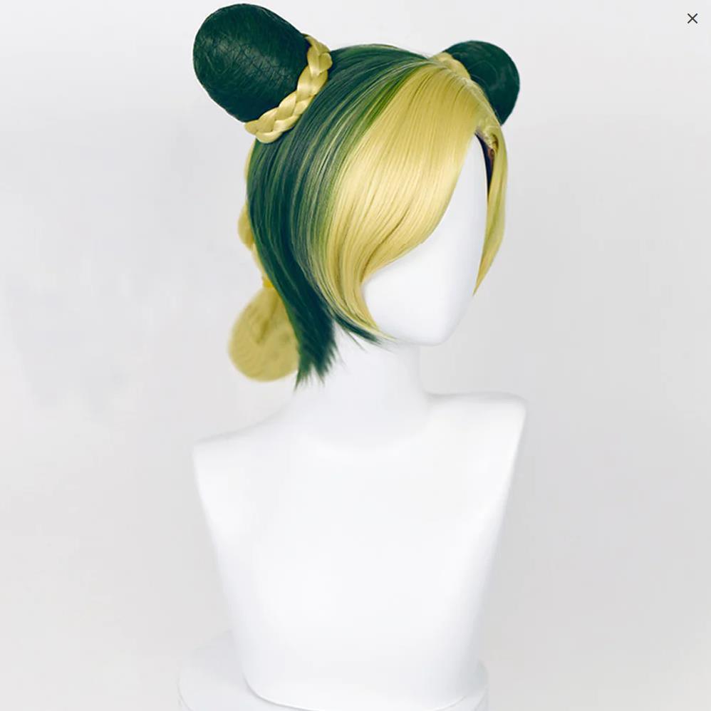 Jolyne Cujoh Golden Green Cosplay Wig