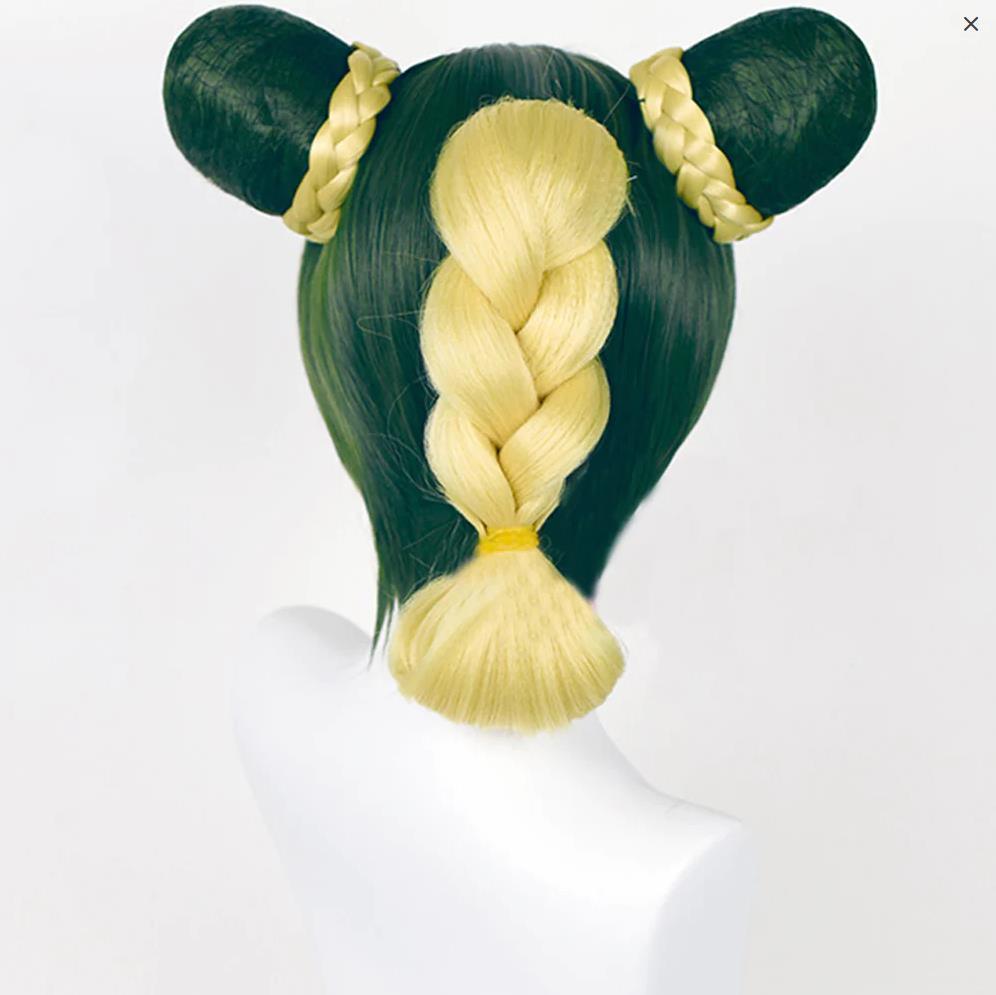 Jolyne Cujoh Golden Green Cosplay Wig