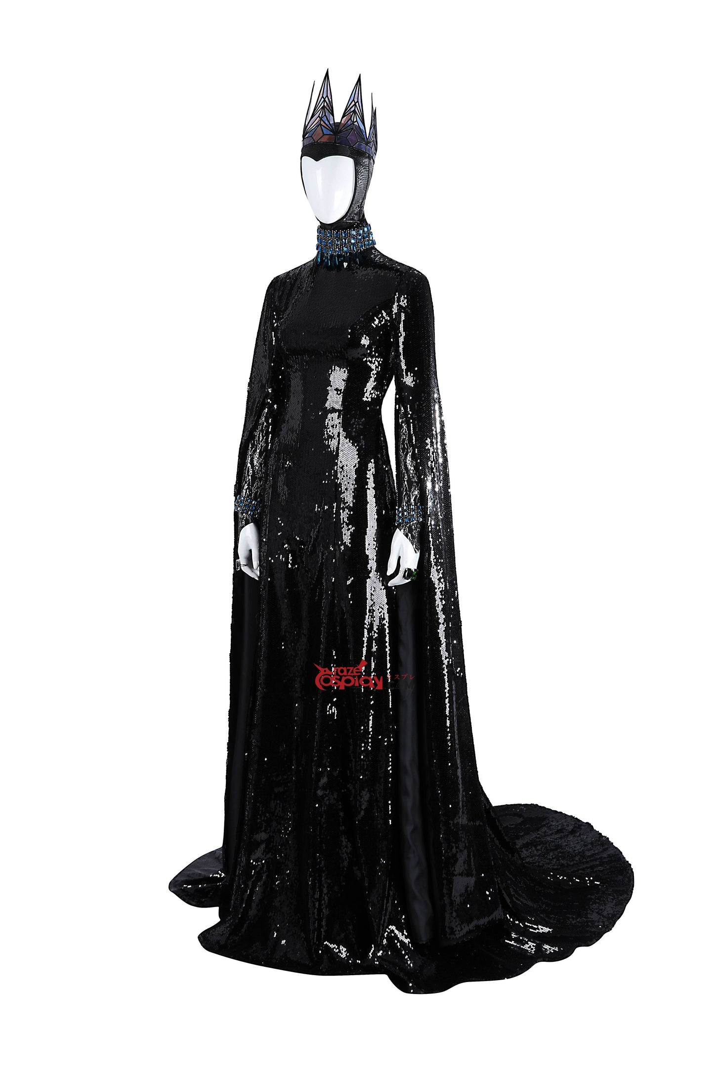 Queen Black Dress Cosplay Costume
