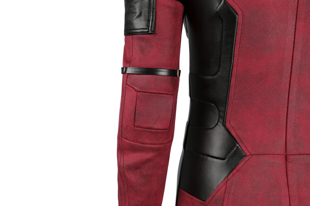 Female Deadpool 3 Wade Wilson Suede Outfit Cosplay Costume Without Weapons