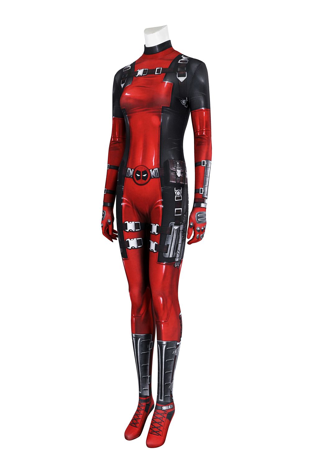 Lady Deadpool Female Deadpool Comic Edition Lycra Jumpsuit