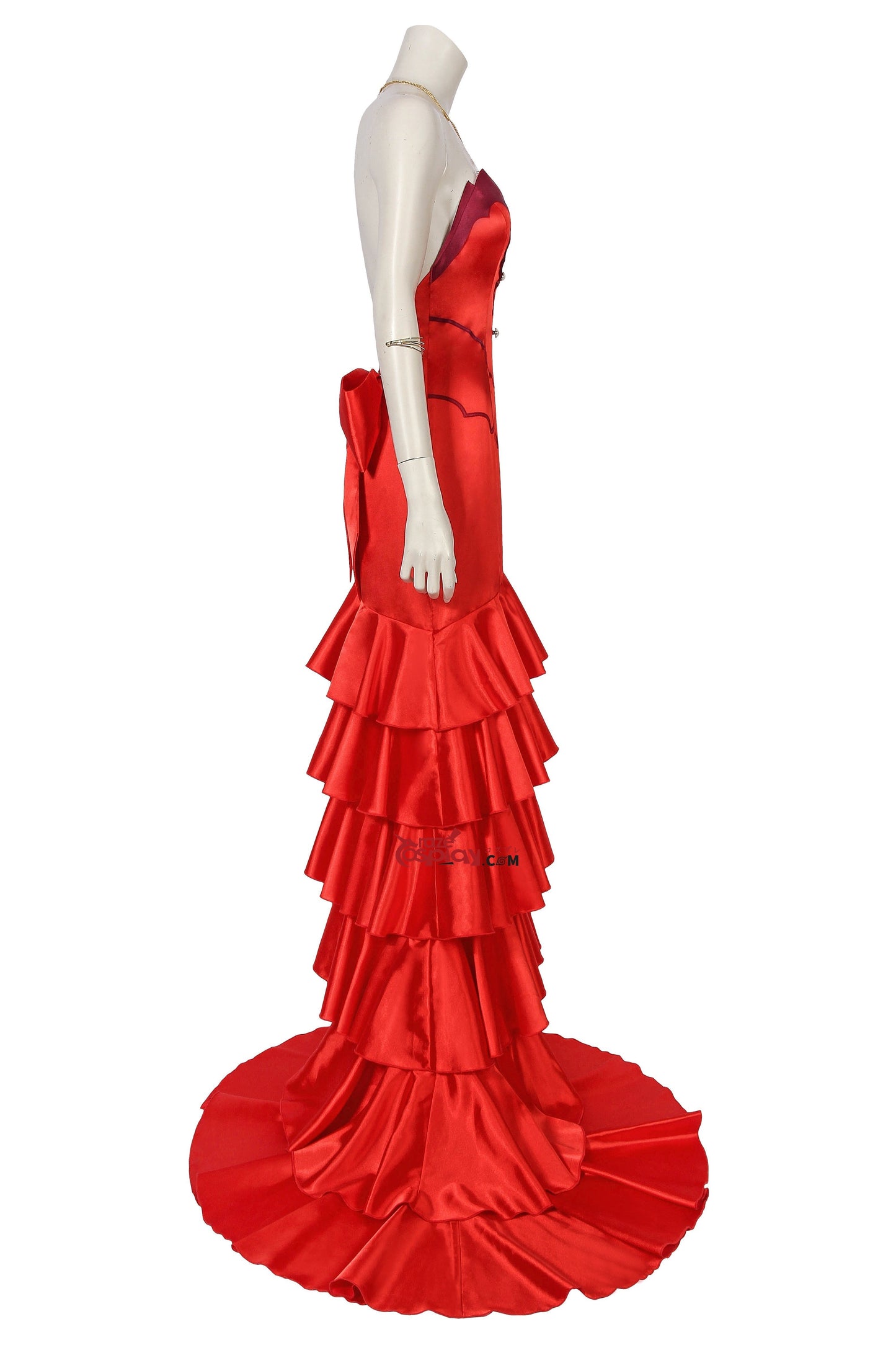 Aerith Gainsborough Red Dress Cosplay Costume