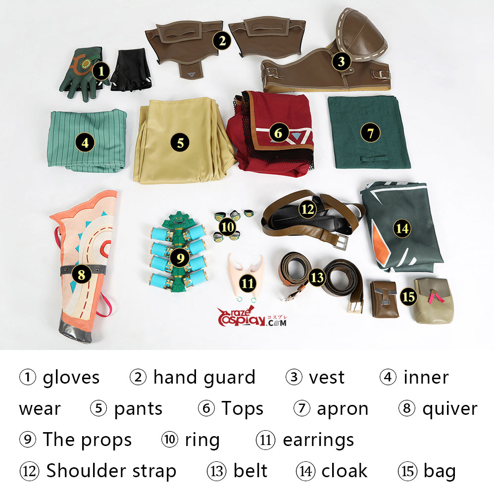 Zelda Link Hylian Cosplay Costume