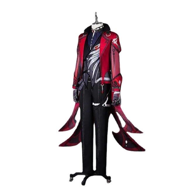 Genshin Impact Diluc Red Dead of Night Costume