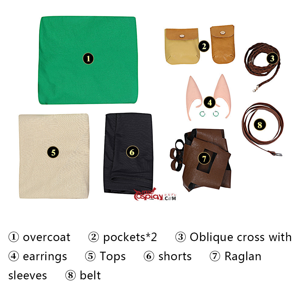 Zelda Link Outfit Cosplay Costume