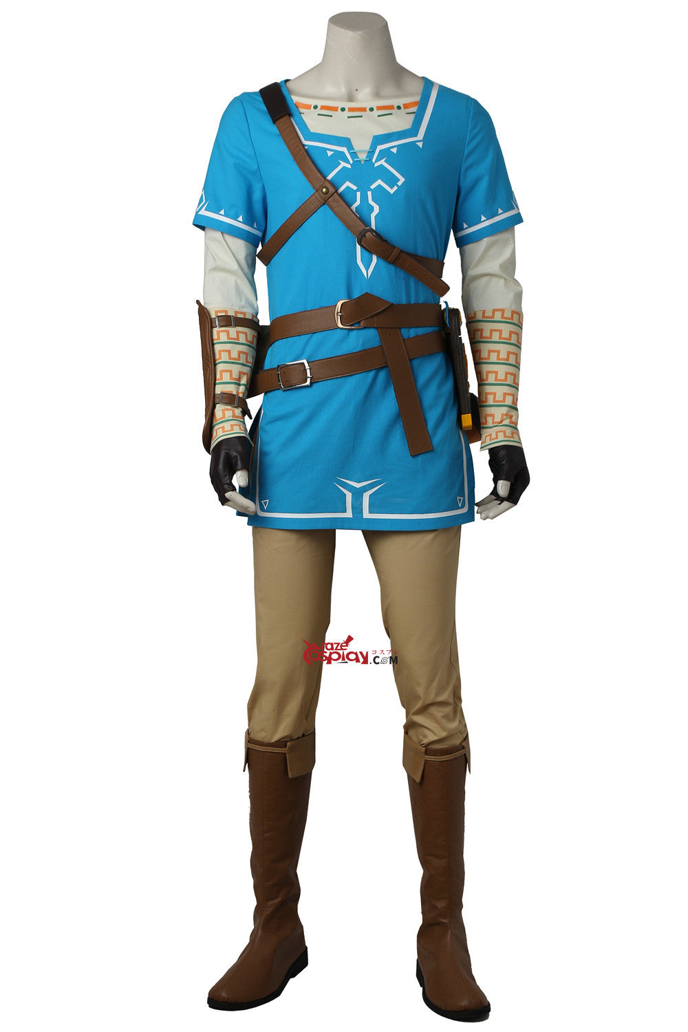 Zelda Link Blue Outfit Cosplay Costume