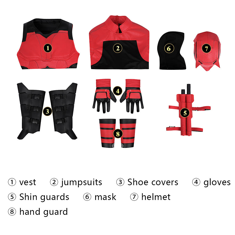Matthew Murdock Red Outfit Cosplay Costume