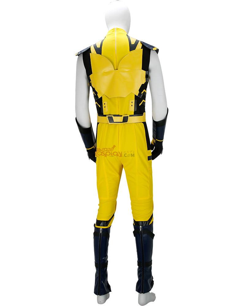 Movie Deadpool 3 Wolverine Leather Jumpsuit Outfit Cosplay Costume