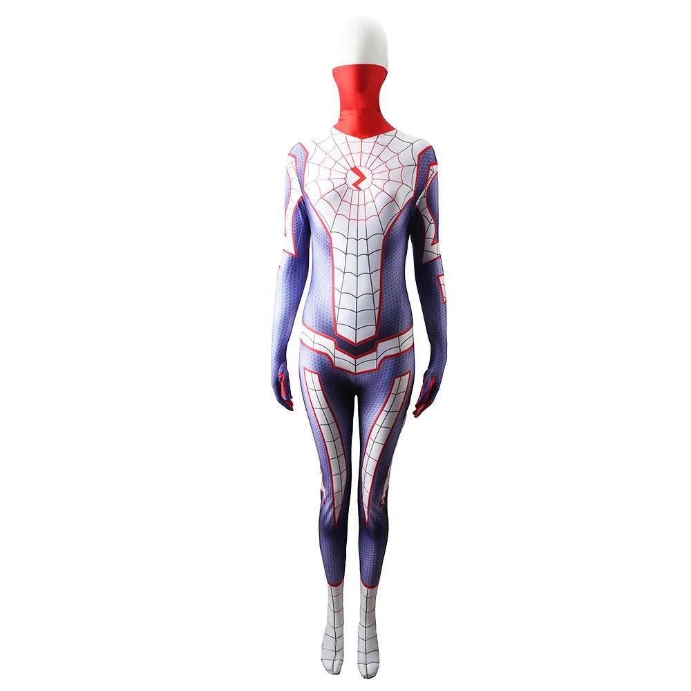 Cindy Moon Silk Cosplay Costume Spider Woman Jumpsuit