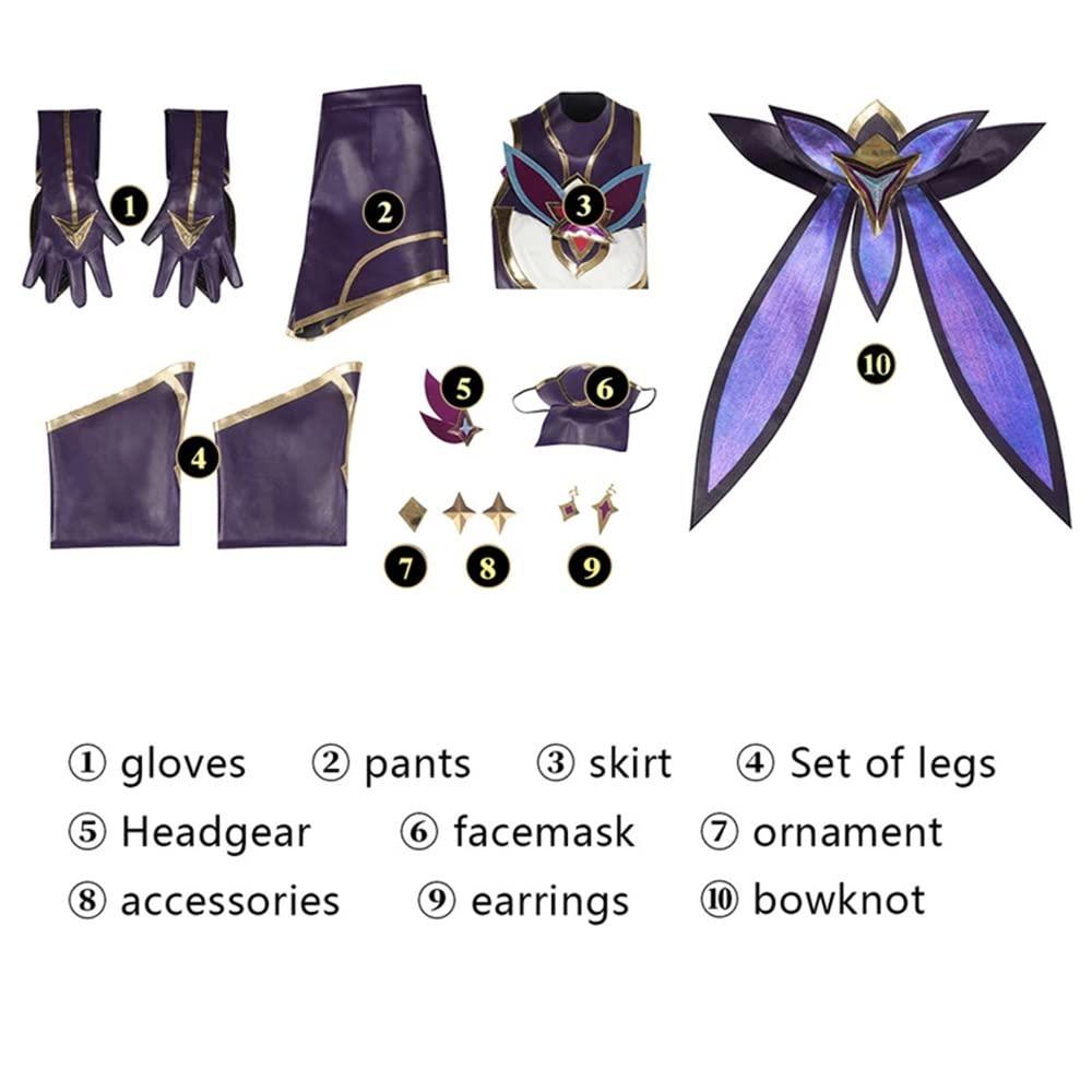 League of Legends LOL Star Guardian Akali Outfit Cosplay Costume