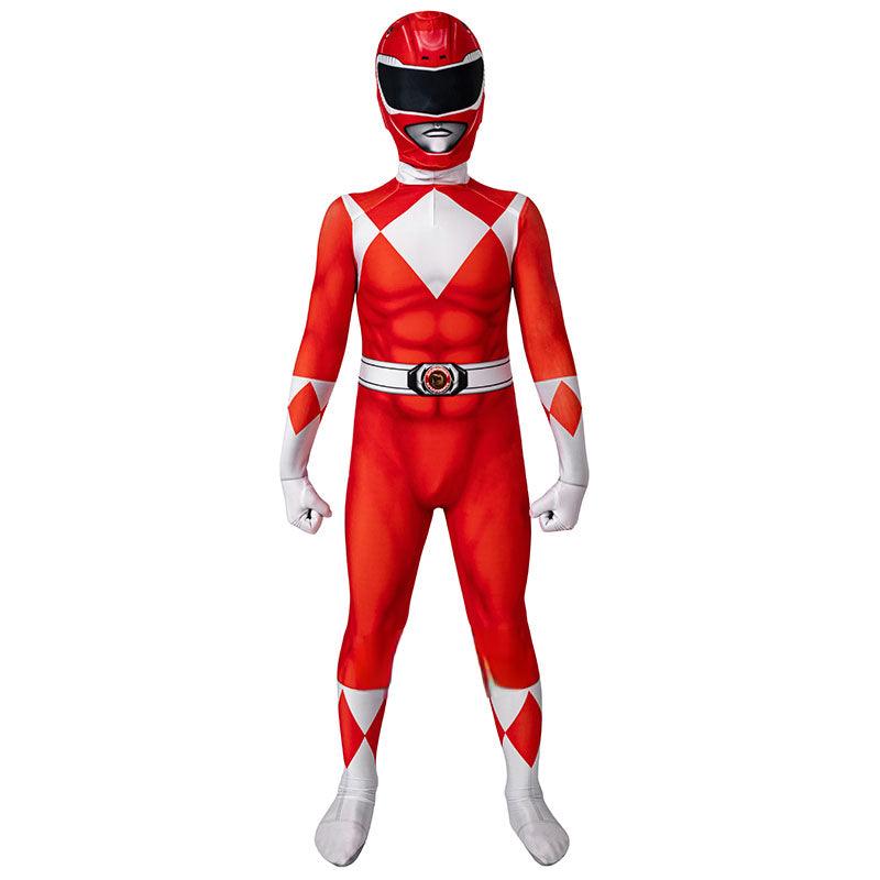 Kids Red Ranger Jumpsuit Cosplay Costume