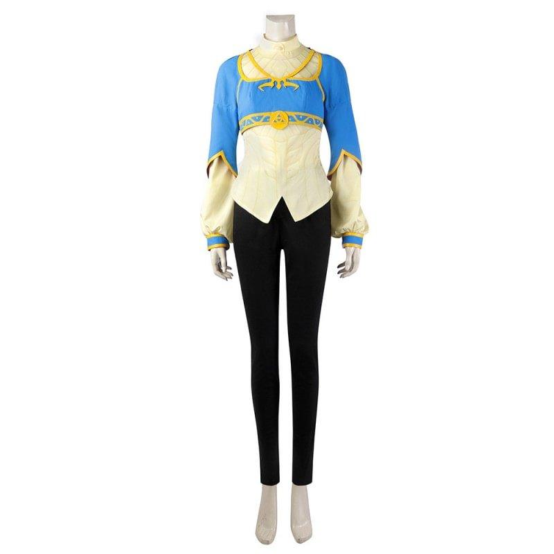 Princess Zelda Battle Dress Cosplay Costumes Halloween Suit