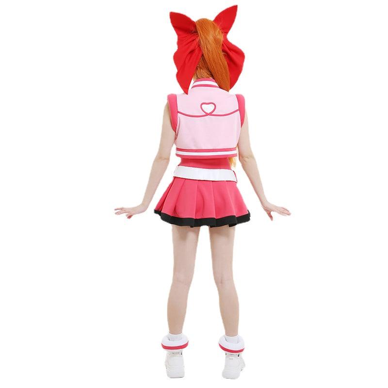 Blossom Outfit The Powerpuff Girls Akatsutsumi Momoko Cosplay Costume