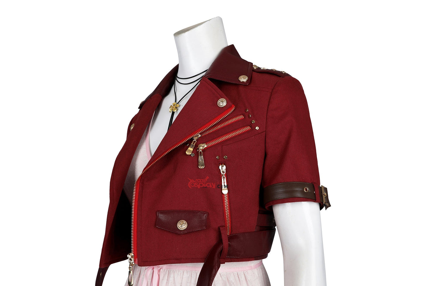 Aerith Gainsborough Red Dress Cosplay Costume