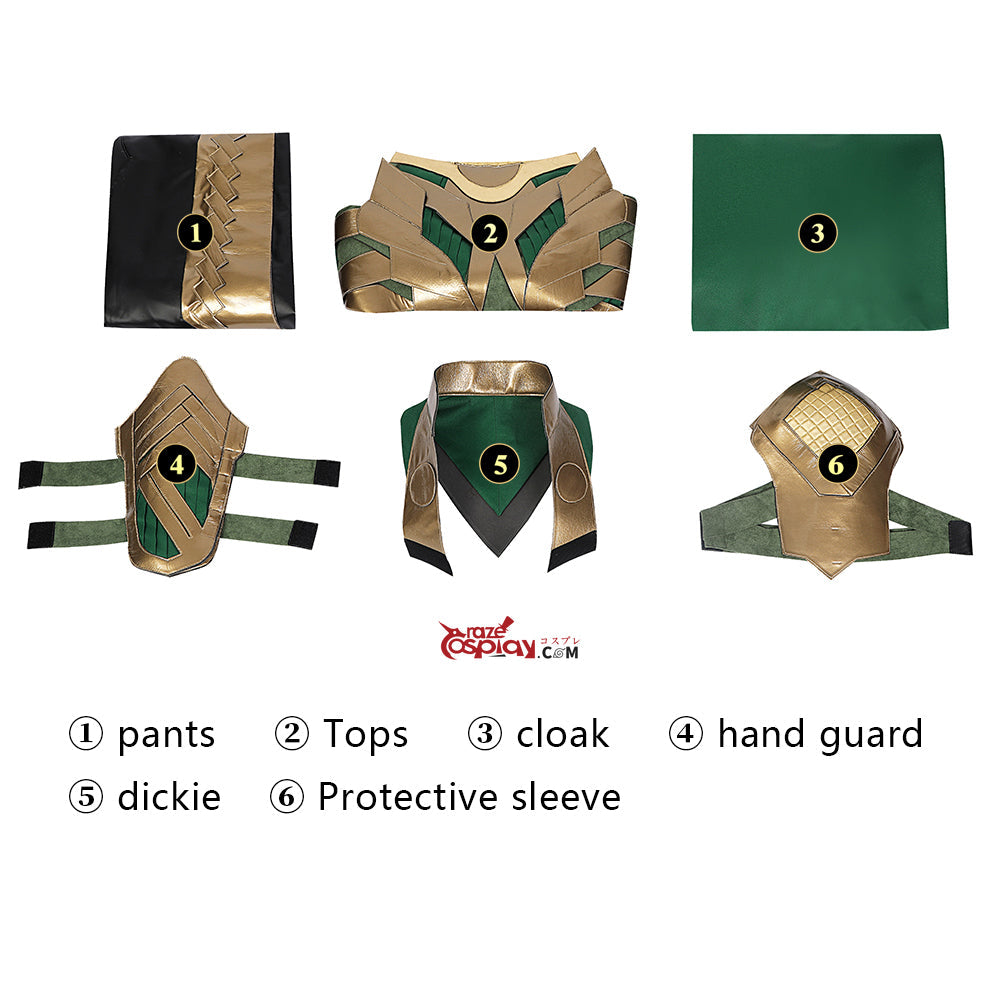 Lo ki Outfit Cosplay Costume