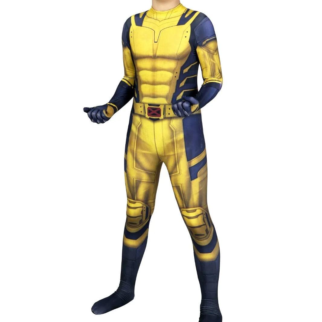 Kids Deadpool 3 Wolverine Jumpsuit Cosplay Costume