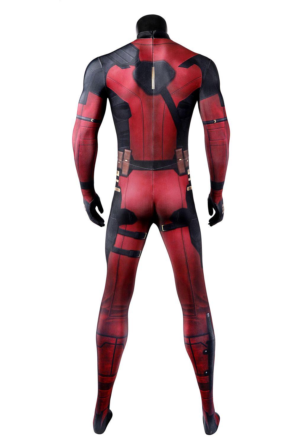 Deadpool 3 Wade Wilson Jumpsuit Halloween Cosplay Costume Bodysuit Mask