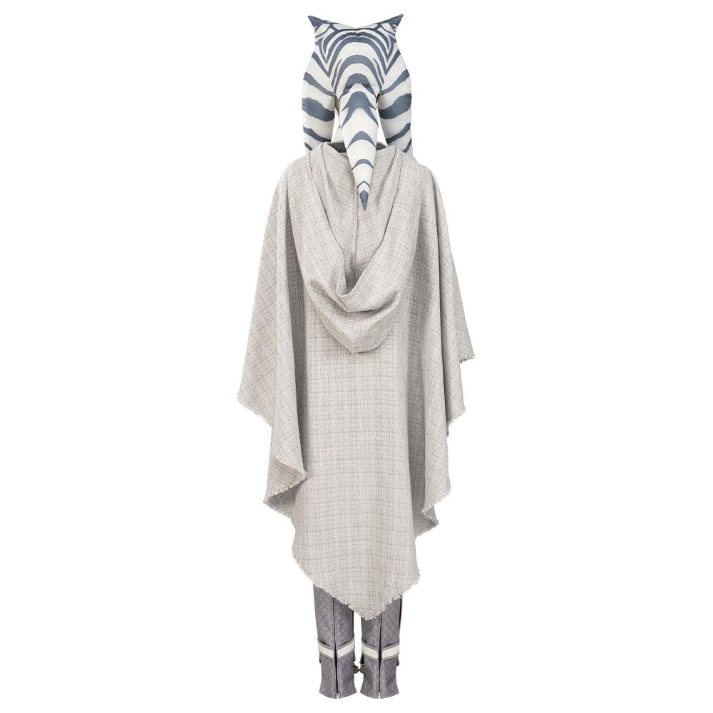 SW 1 Ahsoka Tano White Outfit Cosplay Costume Premium Halloween Suit