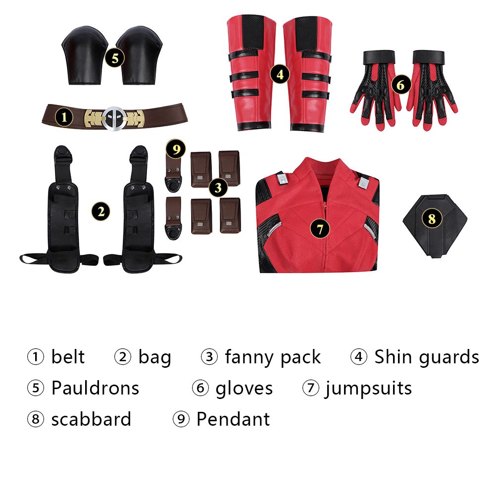 Deadpool 3 Lady Deadpool Outfit Cosplay Costume