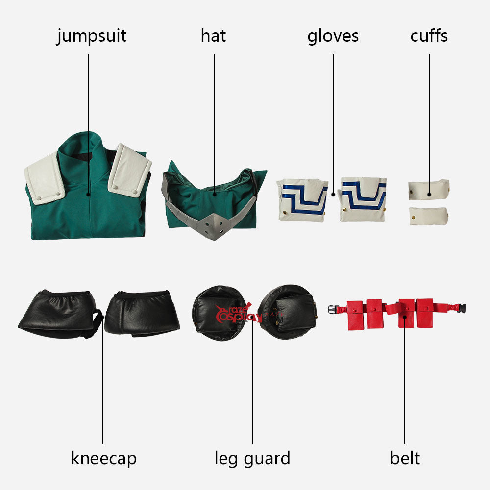 Izuku Midoriya Deku Hero Cosplay Costume