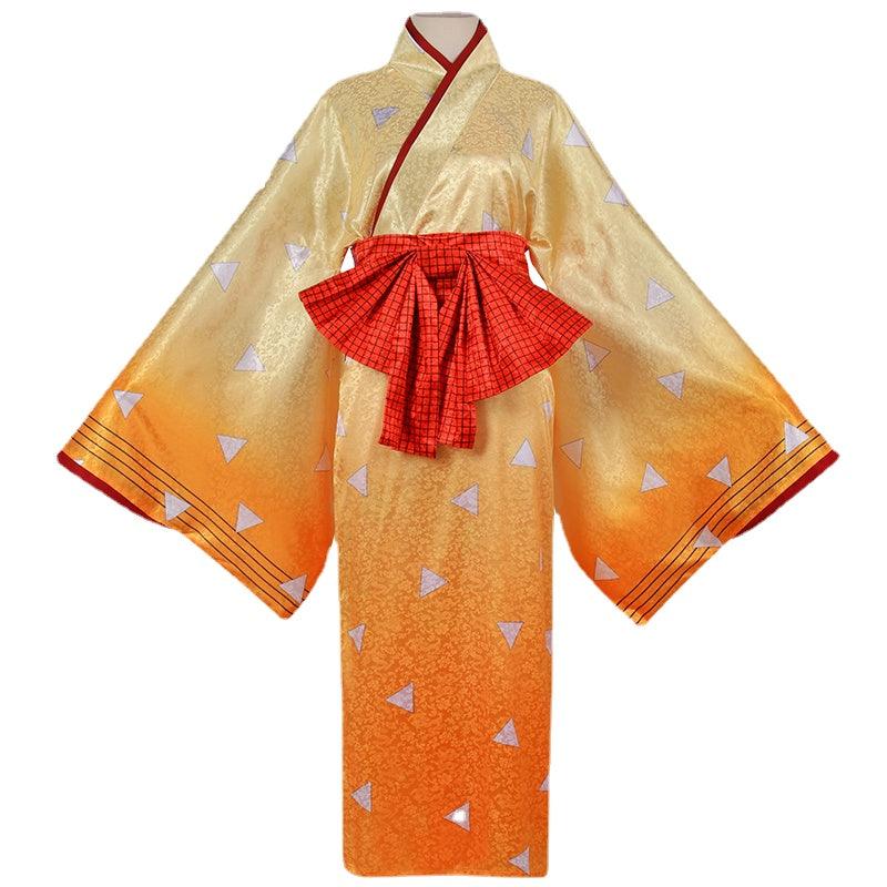 Agatsuma Zenitsu Kimono Outfit Cosplay Costume