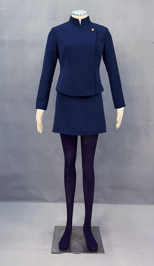 Zenin Maki Outfit Navy Blue School Uniform Cosplay Costume