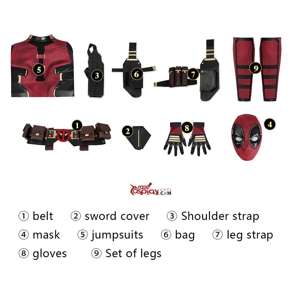 Female Wade Wilson Cosplay Costume