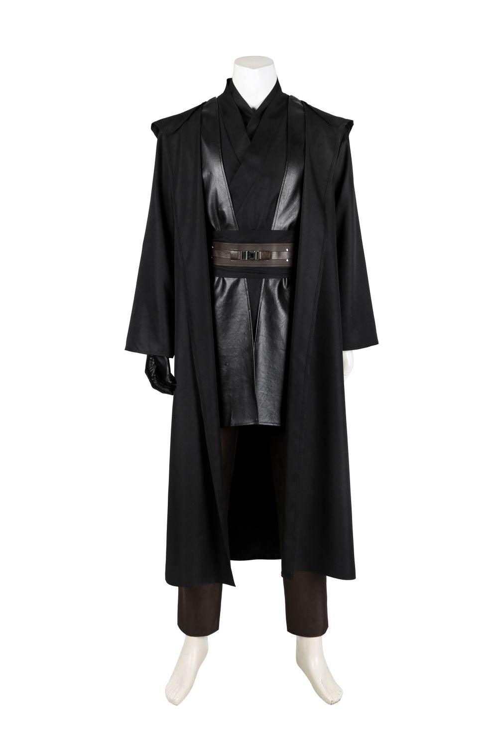 SW 3 Revenge of the Sith Anakin Skywalker Black Outfit Cosplay Costume