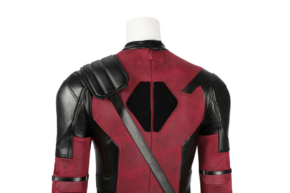 Female Deadpool 3 Wade Wilson Suede Outfit Cosplay Costume Without Weapons