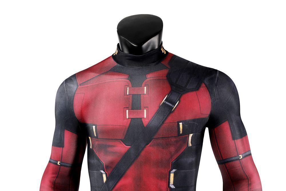 Deadpool 3 Wade Wilson Jumpsuit Halloween Cosplay Costume Bodysuit Mask