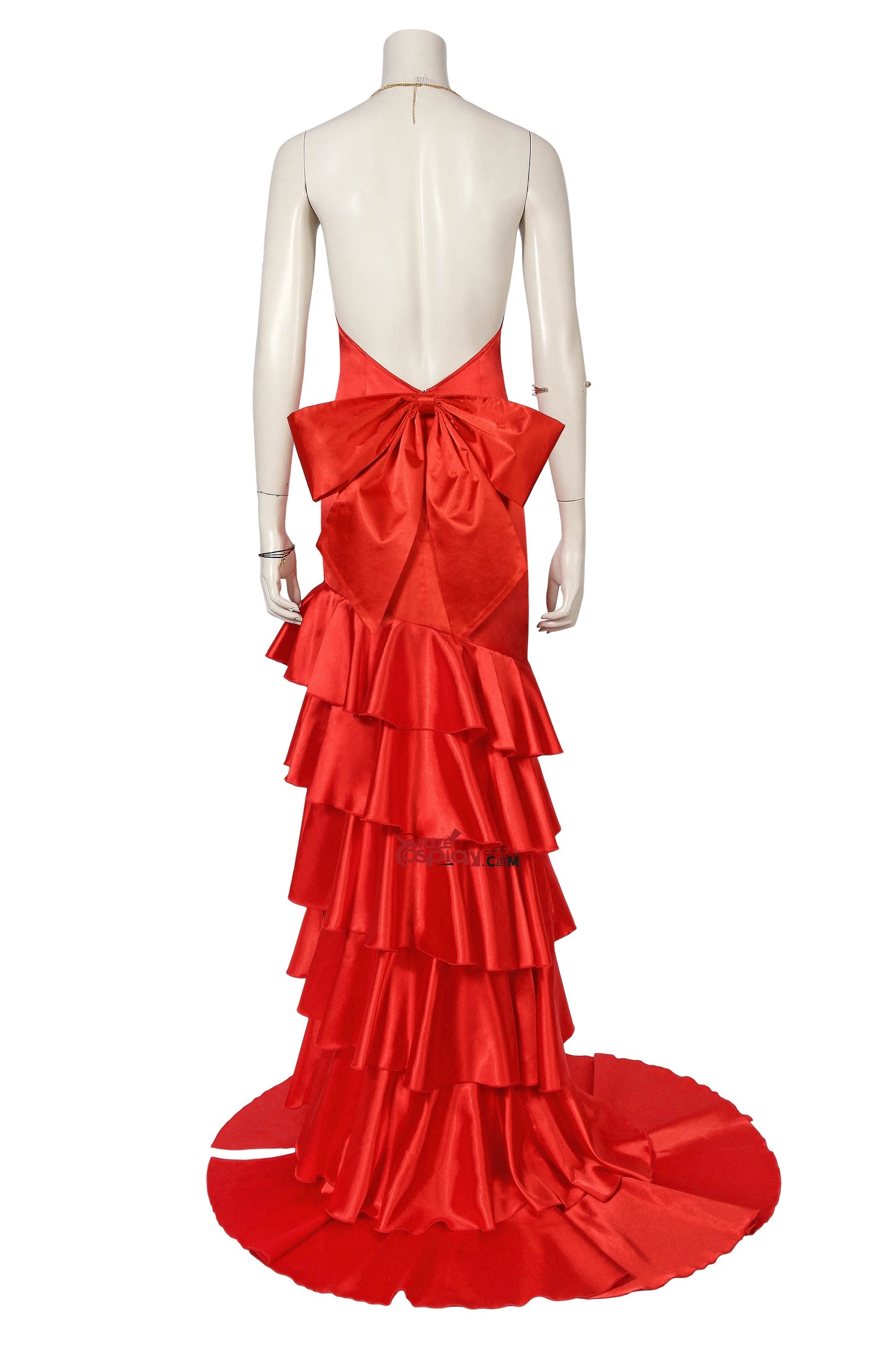 Aerith Gainsborough Red Dress Cosplay Costume
