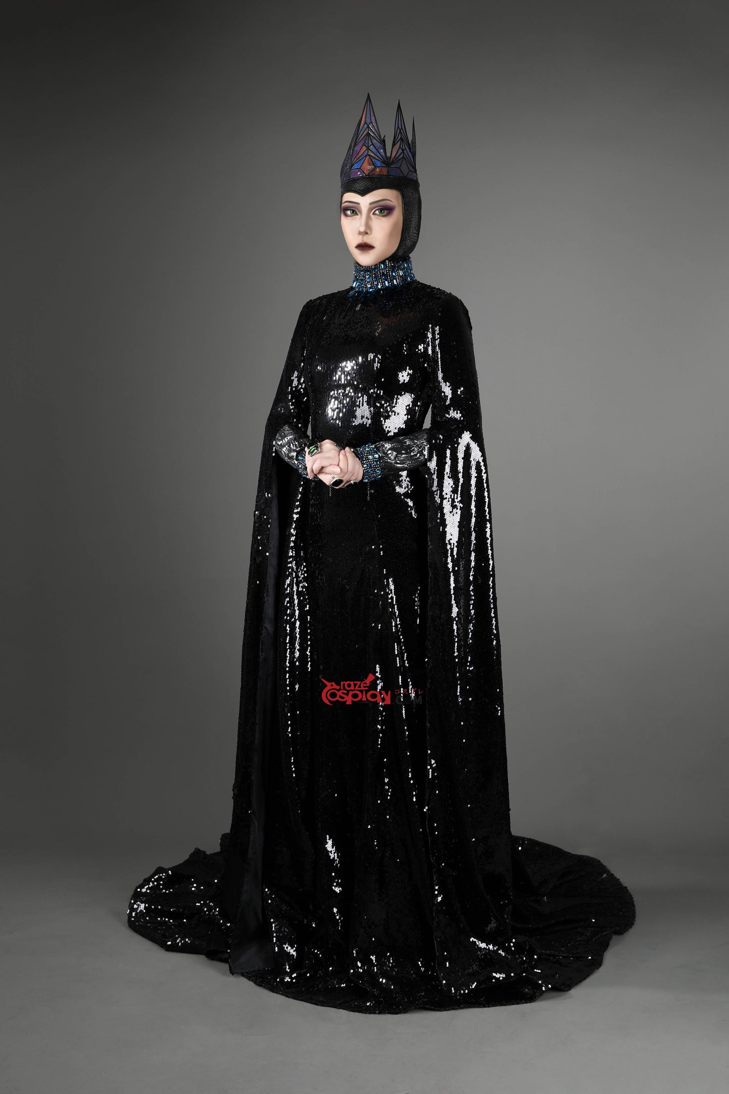 Queen Black Dress Cosplay Costume