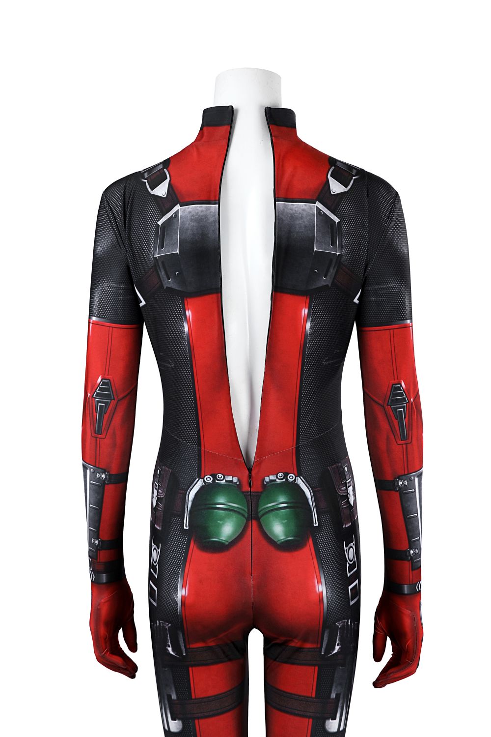 Lady Deadpool Female Deadpool Comic Edition Lycra Jumpsuit