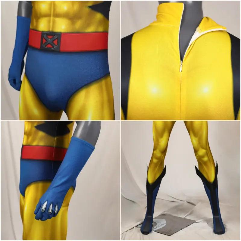 X Men 97 Wolverine Jumpsuit Cosplay Costume