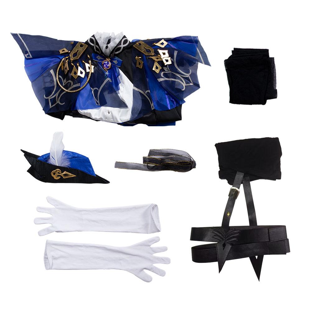 Genshin Impact Clorinde Outfit Cosplay Costume